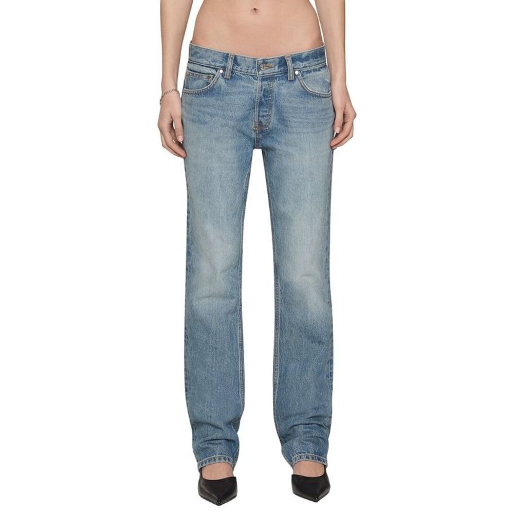 Eb Denim Womens Low Rise Straight Jean